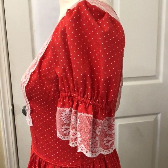 Made especially for you by Marilyn Marshall. Lace ruffles dot dress - Picture 8 of 15